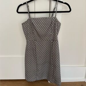 Dry Goods Black and White Geometric Mini Dress